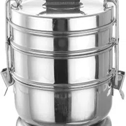 stainless steel 3 layer lunch box 3 Containers Lunch Box-image-7