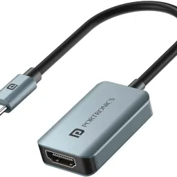 Portronics Mport X Type-C to HDMI Adapter with 4K@60Hz UHD & Aluminium Alloy Body HDMI Connector-17