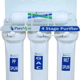 4 Stage Gravity Base Water Putifier With Active Carbon Tap Mount Water Filter-19