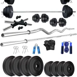 20 kg 20 KG WB - SL WITH 3FT CURL AND 3 FT STRAIGHT ROD AND ACCESSORIES Home Gym Combo-picture-16