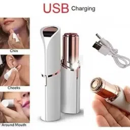 HOIGADGETS WHITE-Portable 2 In 1 Flawless Eyebrow Remover and Pain less Hair Remover Trimmer 90 minRuntime 0 Length Settings-37