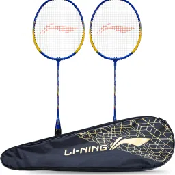 XP-70-IV ( strung ) - Pack of 2 With 1 full cover Black, Gold Strung Badminton Racquet-image-62