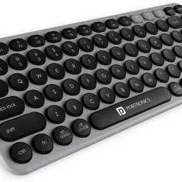 Portronics POR 375 Bluetooth, Wireless Handheld Multi-device Keyboard Compatible with Desktop, Laptop, Mac Bubble 2.0-67