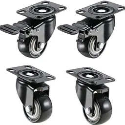 2in PVC Coated With Double Ball Bearing |2 Swivel, 2 Break Load Capacity - 240kg Swivel Furniture Caster-11