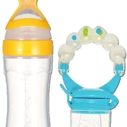 90ml Newborn Baby Feeding Bottle Silicone Squeeze Feeding Spoon & Rattle feeder Feeder-image-22