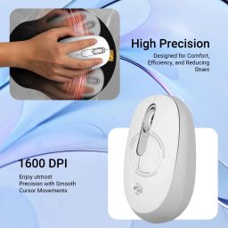 ZEBRONICS Groot Wireless Ambidextrous Optical Mouse Wireless Mouse, 1600DPI, Silent Ergonomic with 2 Years Warrantywith Bluetooth image 4