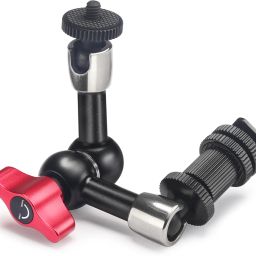 FLYFILMS 7 inches Adjustable Magic Arm with Cold Shoe Mount 1/4-20 Threaded Screw MA-7-INCH-CAR Camera Rig-26