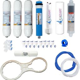 Full Service kit of 80 GPD RO membrane & filter for Water Purifier (All Type) Solid Filter Cartridge-1