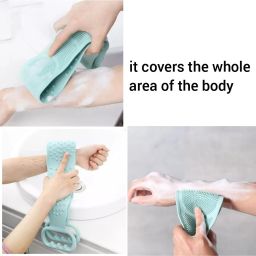 Double Sided Silicone Body Bath Belt/Exfoliating Shower Scrubber BeltX1.1175-image-88