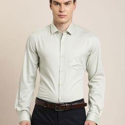 turtle Men Slim Fit Printed Spread Collar Formal Shirt-picture-3