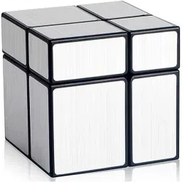 hawkister QiYi 2x2x2 Silver Mirror High Speed Cube (2x2 Mirror Silver Cube) Magic Cube image 2