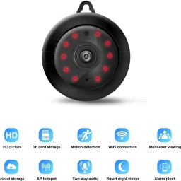 Bzrqx Mini Security Mini Magnetic Full HD Home Security Camera - WiFi, IP - Black Sports and Action Camera-image-47