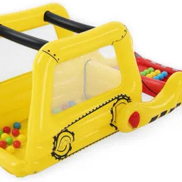 Inflatable (IND*50) children's play center Bulldozer with balls Multicolor Inflatable Ball Pits-33