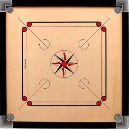 26 × 26 inch with 1.5 inch Frame 4 mm Ply with Free Plastic Coins Striker 67 cm Carrom Board-image-78