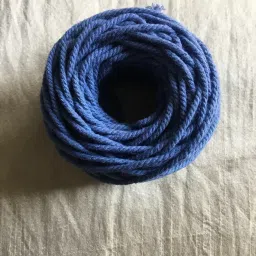 2MM Pale Conflower Blue Color Twisted Cotton Rope -100 Meter Pale Conflower Blue-image-97