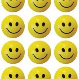 Cute Smiley Stress Buster Pack Of 12 Pcs Balls- 6 cm-6