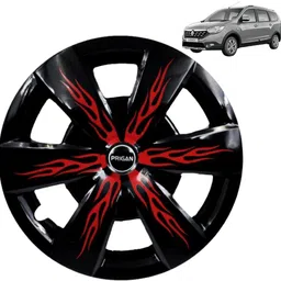 prigan Lodgy Firebolt Black Red 15 INCH Wheel Cover For Renault Lodgy-picture-46