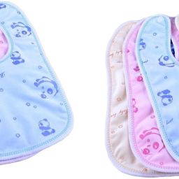 baby bibs 6pcs MULTICOLORBaby Double Layered Waterproof Bibs Pack Of 6 (Multicolor10)-image-7