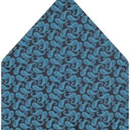 tiekart Printed Cotton Blend Pocket Square-image-4