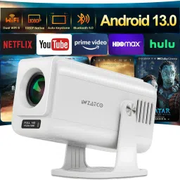 WZATCO Yuva Go Pro Native 1080P Projector (12500 lm / 1 Speaker / Wireless / Remote Controller) Projector-0