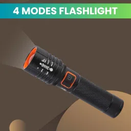 Rechargeable Torch Light, Telescopic Zoom, Ultra Bright LED Flashlight Z433 Torch-image-51