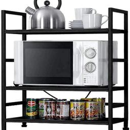 Containers Kitchen Rack 3 Tier 3 Self Microwave & OTG Stand,Kitchen Oven Stand,Kitchen Items,Oven Rack Iron-image-73