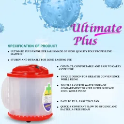 ULTIMATE Plus 4 Way Action Vaporizer, Steam Inhaler, Relief from Cold and Cough Vaporizer image 4