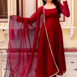 Printed Georgette Stitched Anarkali Gown-image-43