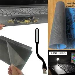 ANJO Wired Keyboard-Wired Mouse-Pad-USB Hub 3.0-Cleaner-OTG C&Micro-Ext-LED-Skin Combo Set image 4
