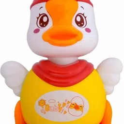 Dancing Duck Toy for Toddlers Rotating Musical Duck Flashing Lights & Sound Rattle-14