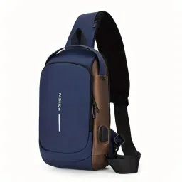 Small 4 L Backpack Crossbody Chest Bag - Stylish Motorcycle Sling with Phone Pocket, Zip Closure-image-106