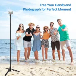 Pharaoh Y17 Selfie Stick Tripod Flash included expandable features with Bluetooth remote Tripod, Monopod Kit, Tripod Kit image 4