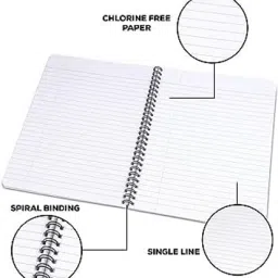 uniqpal Set of 8 A4 Notebook Ruled 200 Pages image 3