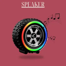 Clairbell DJ BOX Tyre Bluetooth Speaker Powerful Sound,Indoor &Outdoor with RGB LightXO275 12 W Bluetooth Party Speaker-image-1