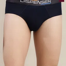 DISPENSER Pack Of 2 Ultrasoft Basic Briefs S2-Brief-Maroon-Navy-M-23