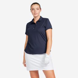 Women's Golf Short-Sleeved Polo Shirt - WW 500 Navy Blue-image-10