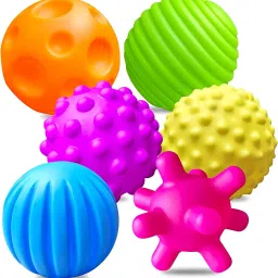 Sensory Balls for Toddlers 1-3, Kids Textured Multi Ball Set Bath Toy-image-50