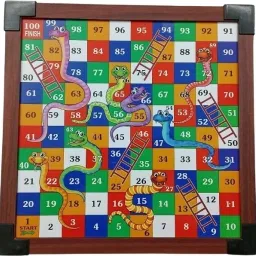 fast rush Ludo Board Game Snake & Ladders Board Game (2 in 1 Game Combo) Educational Board Games image 4