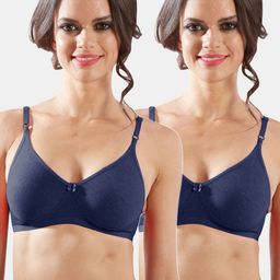 Sonari Pack of 2 Navy Blue T-shirt Bras-15