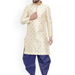 Larwa Ethnic Motifs Woven Design Kurta with Dhoti Pants-image-35