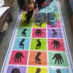 Hopscotch Style Color Block Mat for Kids-22