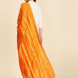 Dupatta Bazaar Ethnic Motifs Embroidered Dupatta with Gotta Patti image 4