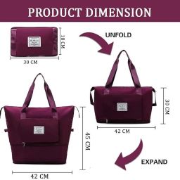 30 L Gym Duffel Bag - Stylish Foldable Duffel Bag - Multicolor, Pink, Purple, Silver, Black, Blue, Green-image-35