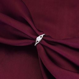 Silver Eye of Shine Ring,Fixed Size Sterling Silver Gold Plated Ring-image-8