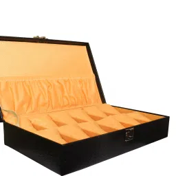 Black croco watch case /box/organiser for 12 watches Watch Box-image-17