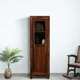 woodsworth from pepperfry Rezzan Sheesham Wood Book Case in Rustic Teak Finish-picture-36