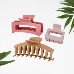 Krelin Women Set of 3 Plastic Claw Clip-36