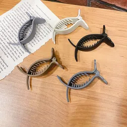 FIMBUL Women Grey & Blue Set of 5 Claw Clip-image-48