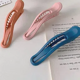 Krelin Women Pink & Blue Set of 3 Claw Clips-98