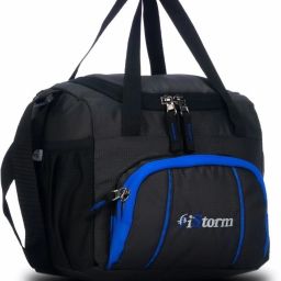 Spice Lunch Bag Black and Royal blue Zip Waterproof Lunch Bag-image-56